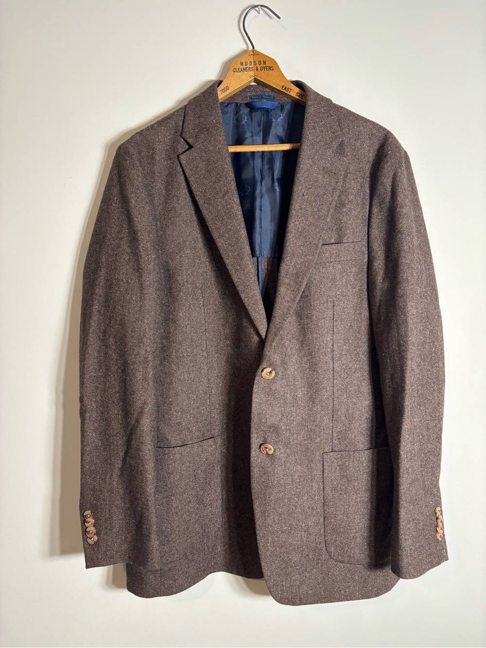 Biltmore Brown Wool Blend Blazer 40R Preppy